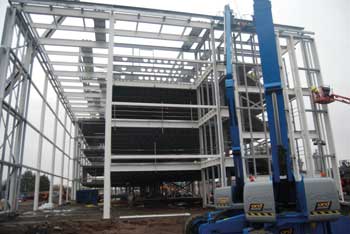 The choice of steelwork has helped with a quick and cost effective construction programme