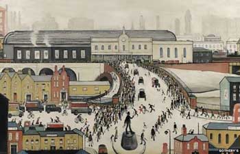 L S Lowry’s painting of the station in its heyday