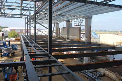 New steel mezzanines will accommodate classrooms