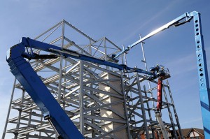 Steel frames helped the contractor with a speedy erection