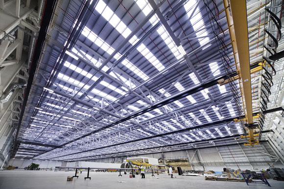 Steel frame facilitates high-tech production