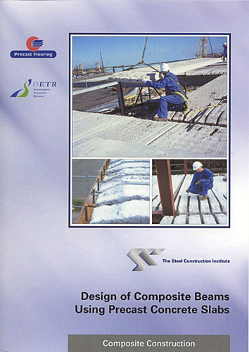 Design of composite beams using precast concrete slabs