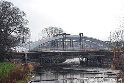 Steelwork is nearing completion in readiness for the summer opening