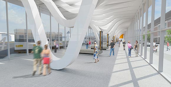 How the new bus station will look