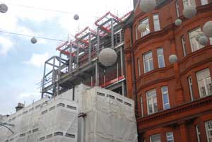The sixth floor roof garden will overlook Oxford Street