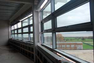 Classrooms have views across the River Dee