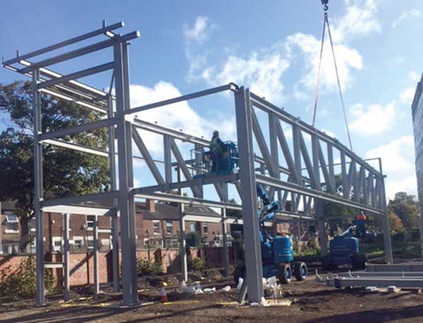 Large span trusses create home for ethnic fare retailer