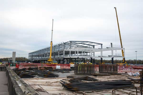 Manchester Airport celebrates one year of construction