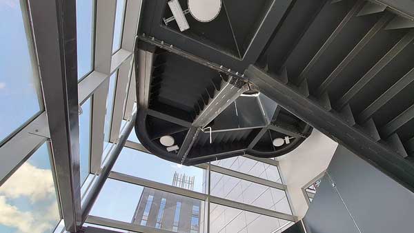 University research hub gets steel staircase