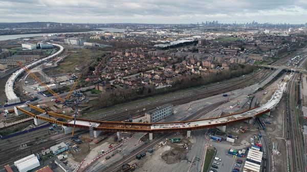 Railway extension on time with steel