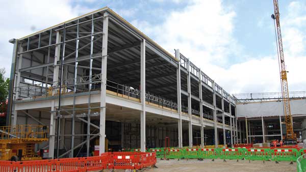 Steel frame expands manufacturing space