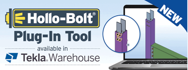 Lindapter Hollo-Bolt plug-in tool available in Tekla warehouse