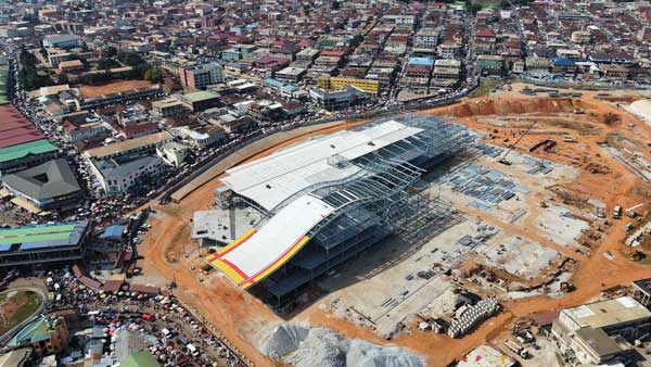 Kumasi shopping centre taking shape