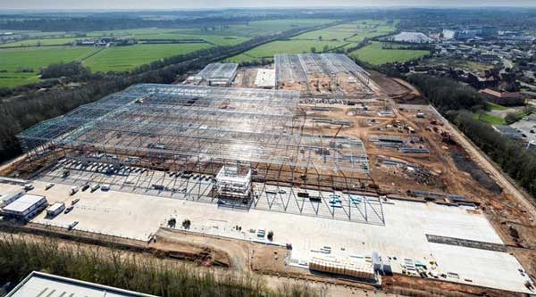 Steel forms major Midlands logistics spaces