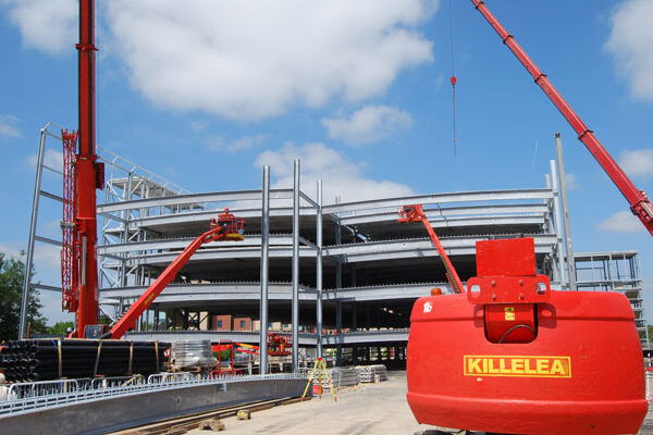 Car park solution provided by steelwork