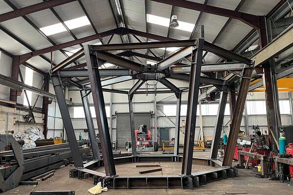 Steel-framed control towers heading to Africa