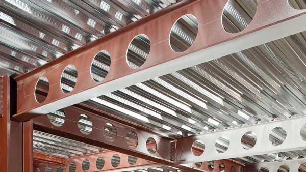 Design of steel beams with large web openings