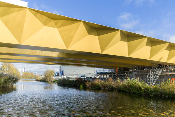 Bridge steelwork completed for Enfield regeneration scheme