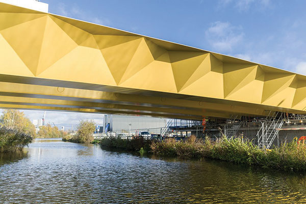 Bridge steelwork completed for Enfield regeneration scheme