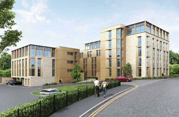 Contractor checks in for Durham student accommodation