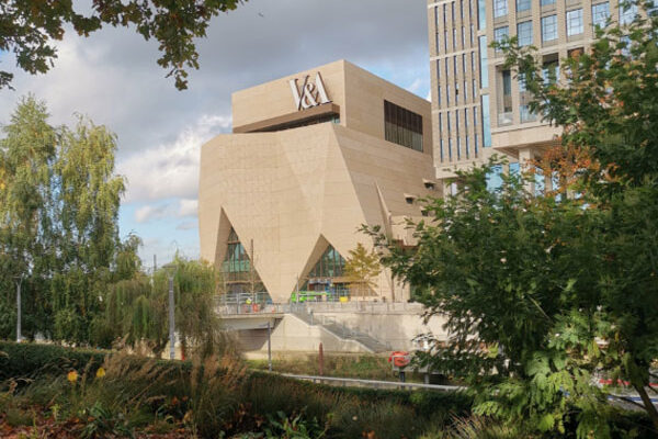Steel-framed V&A East opens to the public