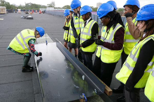 Steel-framed Harlow school tops out