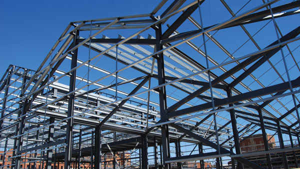 Town centre freshened up with steel Town centre freshened up with steel