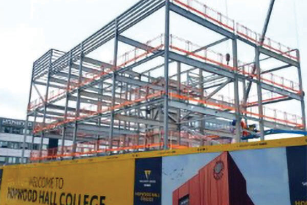 Steel frame rises at Rochdale education campus Steel frame rises at Rochdale education campus