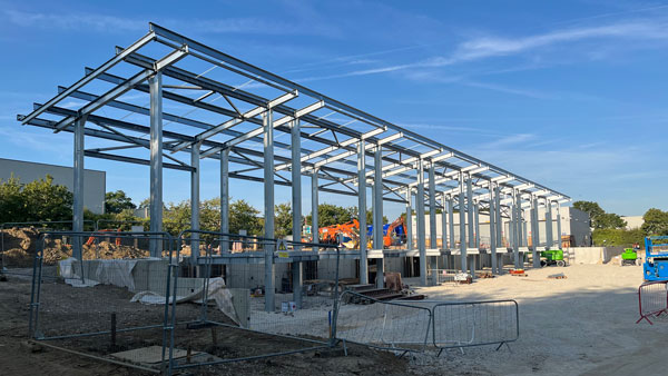 Steel framed recycling